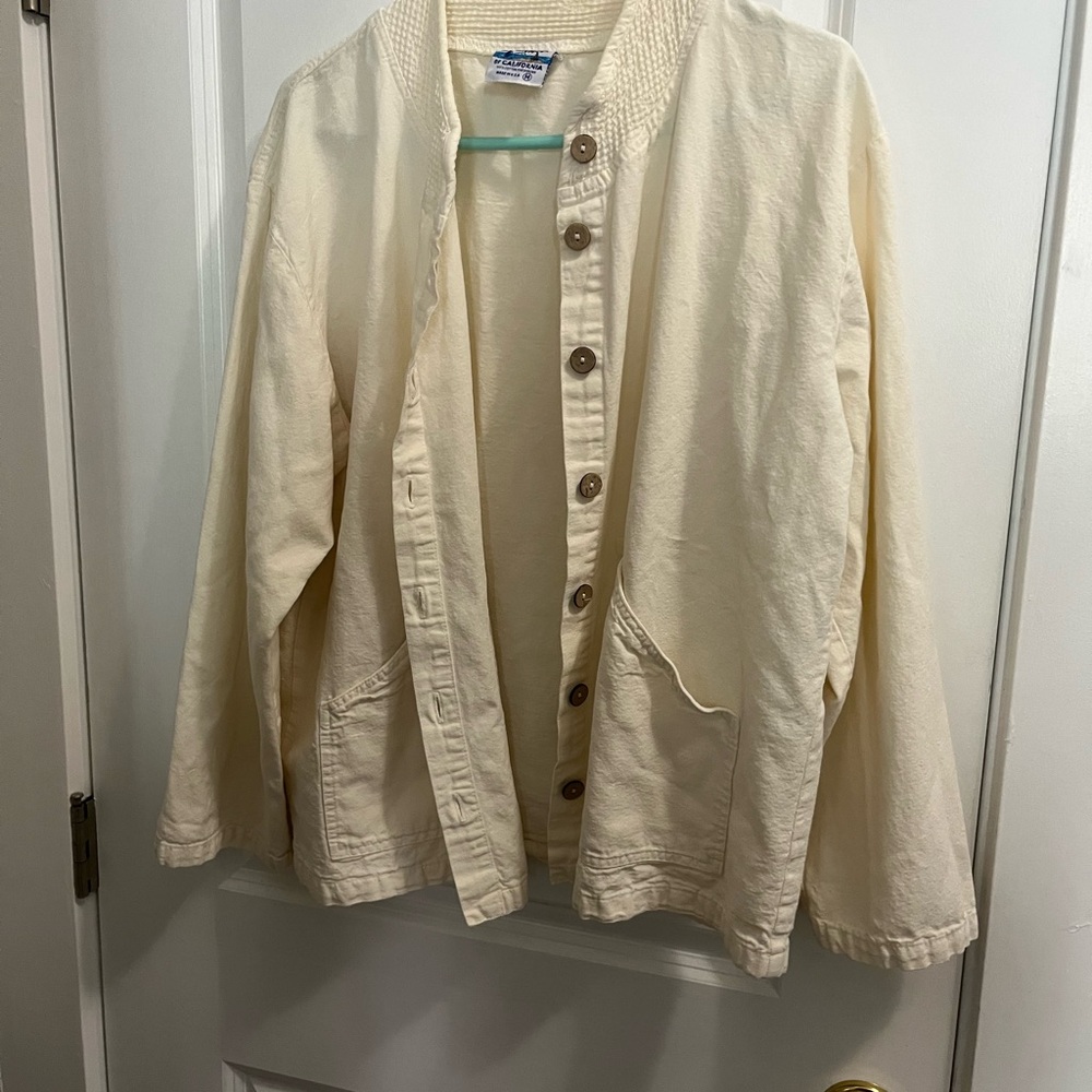 Chic Cream Utility Jacket - Picture 4 of 4